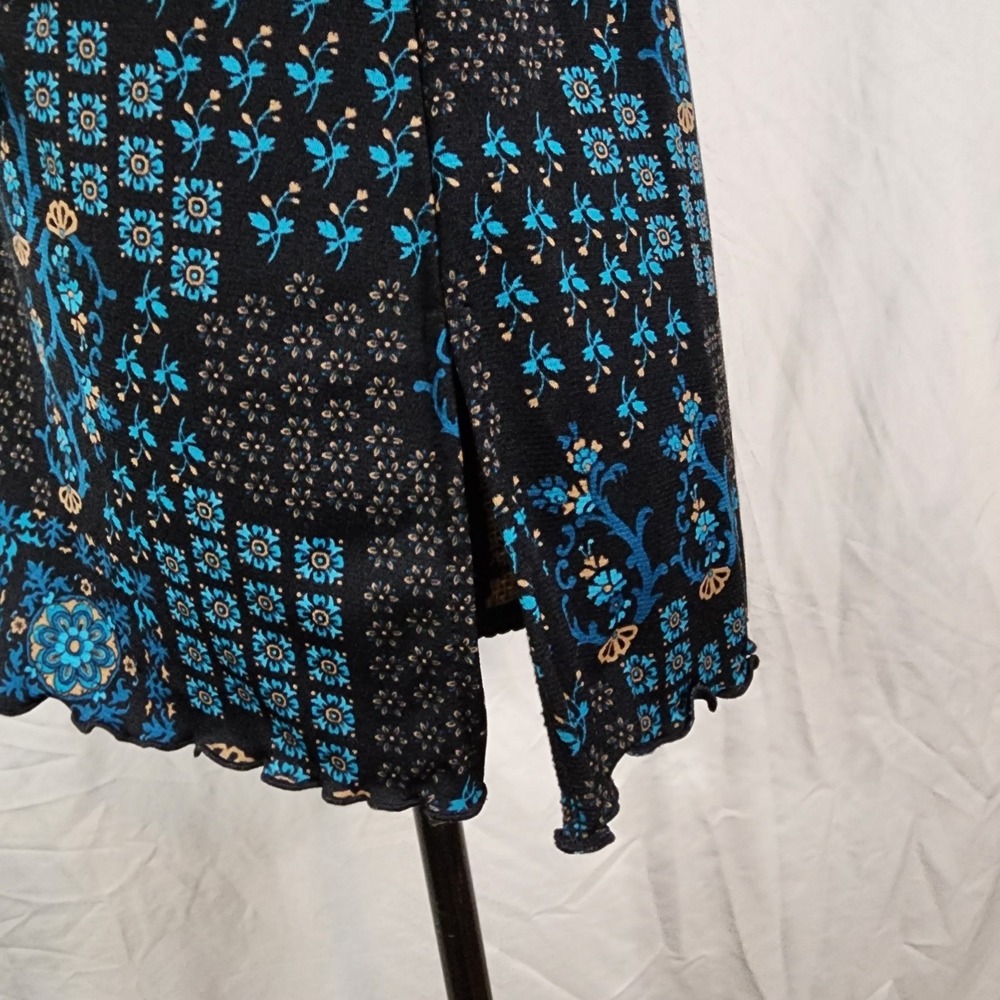 Vtg Y2K‎ INC International Concepts Size MP Whimsigoth Goth Mesh Babydoll Blouse - Picture 8 of 12